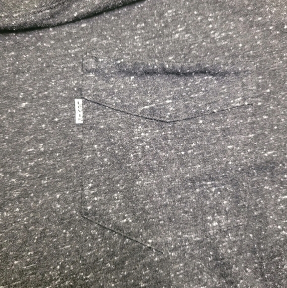 Levi's Men's SS Sunset Pocket T-shirt Medium Black Speckled Classic Comfy - Picture 4 of 5